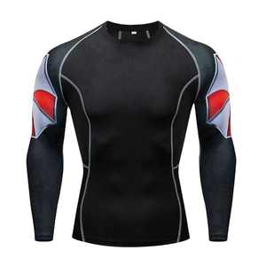 Chemises de compression Rash Guard personnalisées pour hommes, à séchage rapide, manches longues, vêtements de sport pour adultes, MMA - Product Image 4