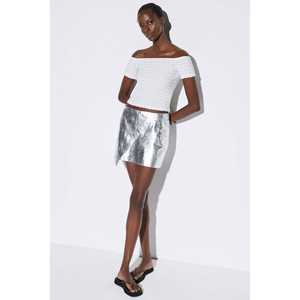 Blusa de Crepé de Manga Corta - Product Image 1