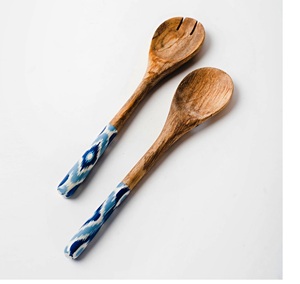 Cucharas de madera Mango Madera Ensalada Servidores Juego de 2 SERVIDOR DE ENSALADA DE MADERA JUEGO DE 2 HECHO A MANO ÚNICO KETCHENWAR - Product Image 4