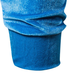 เสื้อฮู้ดกำมะหยี่หลากสีสำหรับสุภาพบุรุษเสื้อฮู้ดแบบสวมหัวผ้ากำมะหยี่ย้อมสีพื้นสวมใส่สบายสำหรับฤดูหนาว - Product Image 4