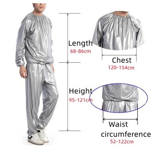 Combinaison de sauna pour hommes et femmes, perte de poids, gymnastique, fitness, résistant, L-4XL - Product Image 4