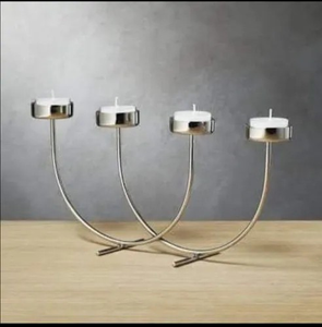 Brûleur d'encens décoratif de luxe en métal doré de style nordique moderne, porte-bougie, bougeoir pour la maison - Product Image 3