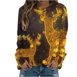 Nouveau Design élégant 3D imprimé sweats qualité supérieure respirant Streetwear pour femme décontracté col rond tricoté sweats à capuche - Product Image 3