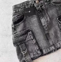 Shorts de Mezclilla para Mujer, Cintura Alta, con Bolsillos 3D, Estilo Hip Hop, Casual, Holgado, Transpirable, de Alta Calidad, 2025