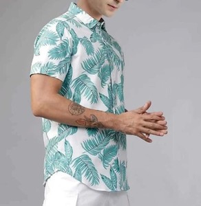 Custom made Autumn <b>Floral</b> Hawaiian Sublimation Print <b>Men's</b> <b>Shirts</b> Fashion Casual Oversized Polyester button up <b>men's</b> <b>shirts</b> - Product Image 2