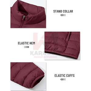 Veste matelassée coupe-vent pour hommes Manteau matelassé léger et chaud Aventures en plein air Fourniture d'usine OEM en vrac Vente en gros disponible - Product Image 5