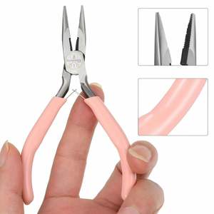 Mini <b>Small</b> Stainless Steel Pliers with Needle Nose for DIY Jewelry Making and Wire Wrapping Lightweight - Product Image 2