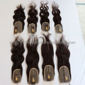 Perruque Lace closure Frontal Wig complète transparente Hd, cheveux humains vierges, cuticules alignées, Temple indien brut - Product Image 4