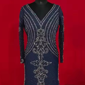 Elegante vestido de novia de marfil, adornos de champán cálidos, cristales brillantes con cuentas a mano, velo largo, capa, decoraciones de encaje nupcial - Product Image 1