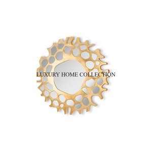 Cadre de miroir mural en aluminium au design antique en métal personnalisé avec un savoir-faire intemporel, ce qui en fait une pièce maîtresse pour un décor élégant - Product Image 4