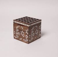 Nouveauté Brûleur d'encens Bakhoor en métal et bois & Mubakhara avec nacre Design arabe