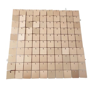 Nouveaux panneaux de sequins en plastique à clipser, panneaux muraux scintillants, panneaux scintillants <span class=keywords><strong>pour</strong></span> mariage, événements, anniversaires - Product Image 1