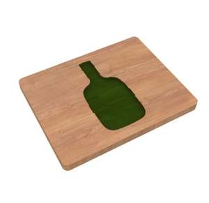 Planche à découper en bois artisanal de vente chaude avec bord coloré planche à découper en bois naturel personnalisée par l'artisanat indien - Product Image 2