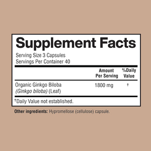 Capsules d'extrait de feuille de Ginkgo Biloba biologique de haute qualité, marque privée, pour la concentration, la circulation, la mémoire et le soutien cérébral - Product Image 2