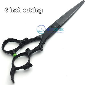 Ciseaux de coiffure professionnels Salon de coiffure garniture de cheveux et coupe amincissement 440c ciseaux à haute dureté - Product Image 4