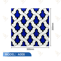 Foshan 300x300 Classique Marocain Fleur Imprimer Carreaux Conception Salle De Bains Carreaux De Porcelaine Art Carrelage Décoratif pour Sol et Mur
