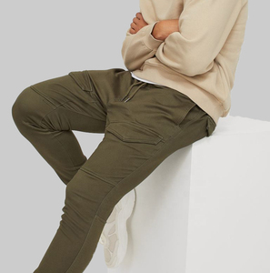 Best selling Men <b>Slim</b> Fit Track Pants men's plus size sweatpants Men's plus size <b>jogger</b> pants Olive Color OEM Logos Sweat Pant - Product Image 3