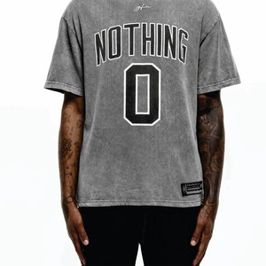 T-shirt moderne délavé à l'acide pour hommes, maillot de haute qualité, couleur personnalisée, anti-rétrécissement avec logo sur le devant, tarif de gros - Product Image 4