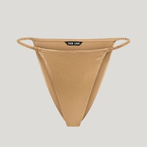 High Quality 100% Cotton Quick Dry Water Bra Full Cup Cut Thong <b>Bikini</b> Set Swimsuits Ruffle <b>String</b> Sexy Two Piece Beachwear - Product Image 4