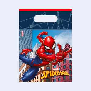 Sacs cadeaux Spider-Man en plastique, 6 pièces, emballage cadeau, célébration, 2 sacs - Product Image 1