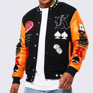 เสื้อแจ็กเก็ตหนังสำหรับผู้ชายเสื้อแจ็กเก็ตมีหมวกโอเวอร์ไซส์ดีไซน์ใหม่ล่าสุด - Product Image 4