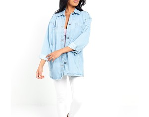 แจ็กเก็ตผ้ายีนส์ของผู้หญิงแจ็กเก็ตผ้ายีนส์ของผู้หญิงป้องกันการยับ - Product Image 5