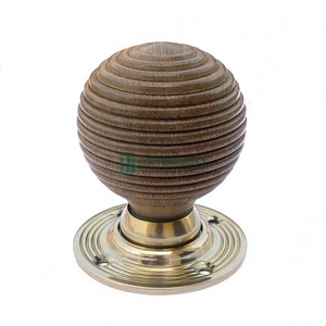 Wooden Teak Beehive <b>Door</b> Knob Period Victorian Hardware Wholesale High Quality <b>Door</b> <b>Handle</b> Bulk Manufacturer - Product Image 1