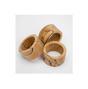 Porte-rond de serviette en bois Forme et taille personnalisées Rond de serviette en bois de forme ronde pour la décoration de vaisselle - Product Image 1