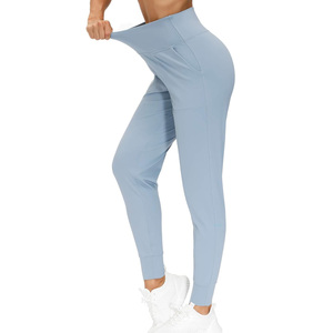 Nuevos pantalones de Yoga Fitness de cintura alta para mujer, mallas sin costuras, cintura cruzada, transpirable, gimnasio, entrenamiento, botín, mallas deportivas sólidas - Product Image 2