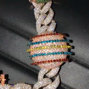 จี้เครื่องประดับปรับแต่งได้และนำโชคทุกเพศสไตล์ฮิปฮอปเครื่องรางเพชรเงินประดับแร็ปเปอร์925สเตอร์ด้วย - Product Image 2