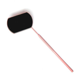 Premium <b>Lightweight</b> Personalized Single-Sided Cosmetic Eyelash Extension <b>Mirror</b> Stainless Steel <b>Wall</b> Mounted Gold-Plated Lash - Product Image 1