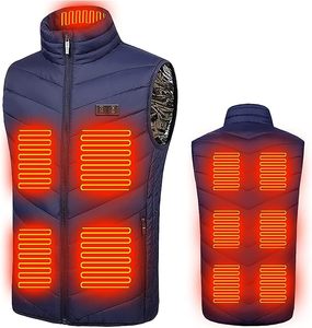 Gilet chauffant unisexe haut de gamme à neuf zones Connecteur universel USB à double contrôle 65 degrés Max 55 degrés Veste haut de gamme de qualité supérieure - Product Image 1