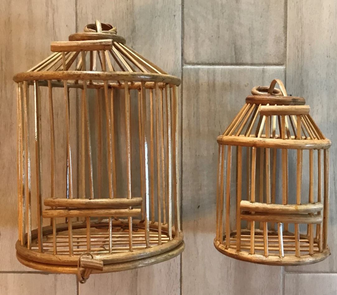 木製　鳥かご　ハンドメイド 送料無料 手作り木製鳥かご DIY 大型インコ用鳥かご 収納可能