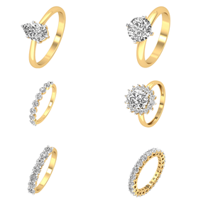 Bague de mariage en or massif 14 carats pour femme avec 1.66 Cts VS Clarity EF Color Lab Grown Diamond IGI Certified Engagement Jewelry - Product Image 4