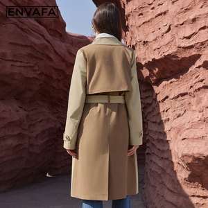 Custom Jackets With LOGO Spring <b>Women</b> Trench <b>Coat</b> Fashion Style British Style New Jacket Long Trench <b>Coat</b> - Product Image 2