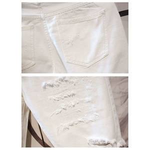 กางเกงยีนส์ขาสั้นผู้ชายพรีเมียม ดีไซน์ใหม่ คุณภาพสูง สำหรับสไตล์ลำลอง สวมใส่สบาย สตรีทแวร์ กางเกงยีนส์ขาสั้นแบบยูนิเซ็กซ์สั่งทำได้ - Product Image 4