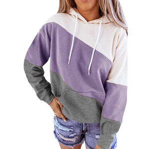 เสื้อมีฮู้ดสไตล์สตรีทเสื้อมีฮู้ดสีบล็อกเสื้อมีฮู้ดใส่ไปยิมพิมพ์แบบตามสั่ง - Product Image 2