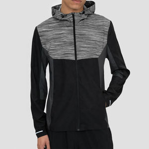 Logo personnalisé vente en gros veste à capuche imperméable personnalisée veste coupe-vent pour hommes coupe ajustée 2025 - Product Image 1