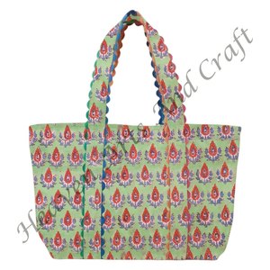 Bolsa de Tela de Algodón con Estampado Ric Rac Personalizado Ecológico, con Dos Asas, Reciclable y Reutilizable - Product Image 3