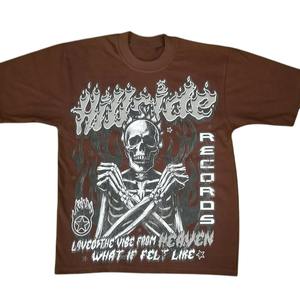 Camiseta personalizada de algodón 100% con estampado de diseño Ghrapic para hombre, camisetas holgadas con serigrafía de tendencia para servicio Oem para hombre - Product Image 3