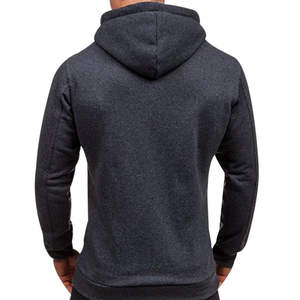 Cheap Woolen Solid Lined <b>Hoodie</b> <b>for</b> <b>Men</b> Autumn Winter Fashion with Pocket Logo OEM - Product Image 5