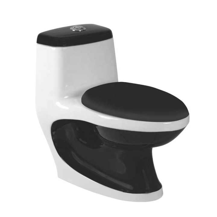 Hot Sell Cheap Bathroom Colored One Piece Bathroom Girl Toilet One Piece Water Closet Toilet WC White Orange Color Toilets