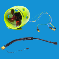 Mini-hélice verte U1 pour bateau de pêche RC, propulseur sous-marin en plastique pour modèle de navire, moteur d'étrave pour bateau de pêche au filet
