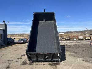 Remolque de descarga lateral alto 2025 Hillcrest 7x16 'para uso agrícola 15900 GVW 40 \ "LADOS ALTOS Capacidad de 12 toneladas con engranaje de motor central - Product Image 5