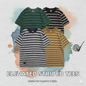 Camiseta de Algodón Extra Grande para Hombre, Estilo Urbano, con Parches de Colores, Rayas, Ecológica, Transpirable, Informal de Verano, al por Mayor - Product Image 3