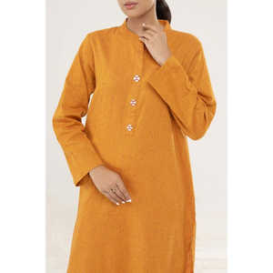 Camiseta de Mujer Tejida Teñida Danedar, 100% Acrílico, Manga Asimétrica Convencional, Uso Diario WGK-DRW-DY-3300 - Product Image 3