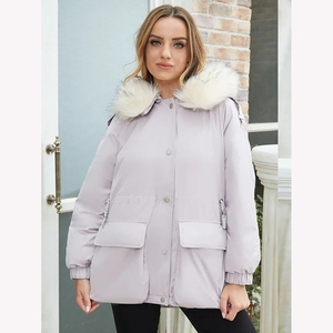 Meilleure vente femme hiver doudoune tissu confortable respirant prix de gros tissé armure - Product Image 1