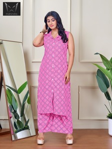 Kurti sans manches à imprimé moderne, tenue élégante pour tous les jours, pour le collège, le bureau et la maison - Product Image 6