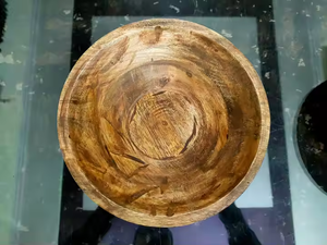 Salad Fruit Bowl Home Decoration <b>Wooden</b> Gift Bowl Natural Good Price Unique Design <b>Heart</b> Shape by crescent crafts - Product Image 3