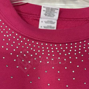 Nuevo diseño, las mejores sudaderas con diamantes de imitación para mujer, sudaderas transpirables con diamantes de imitación para mujer a precio mayorista, fabricadas en Pakistán - Product Image 4